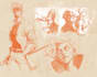 illustrate comic panels, covers, and character designs