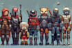 create pixel art characters