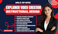 do online course editing explainer video training elearning video course content