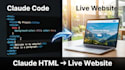 turn your claude HTML code into a live, functional website