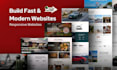 develop a custom website for small business, redesign or landing page