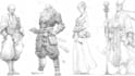 draw sketches with your character