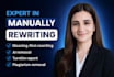 manually rewrite, edit, and proofread your book, plagiarism free content