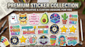 make creative and professional sticker designs