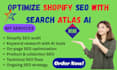 optimize shopify store SEO using search atlas ai