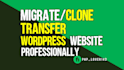 transfer migrate wordpress website to new host or domain