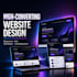 design and deploy a modern responsive website with custom domain setup