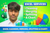 clean, merge, split and remove duplicates in your data