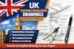 draw UK building regulation drawings and detailed specific notes