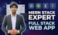 develop full mern stack web app using react node mongodb