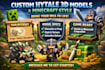 create custom hytale 3d models with textures and animation in blockbench