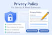 draft privacy policies for start ups and small businesses