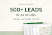 scrape google maps and deliver 500 business leads in 24 hours
