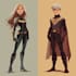 draw comic superhero and character design line art for you