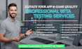 test new game qa tester beta manual test saas user testing steam app reviews