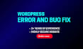 fix wordpress bugs errors and issues