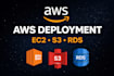 deploy website on AWS ec2 s3 rds with devops
