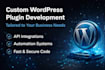 build a custom wordpress plugin with API or woocommerce