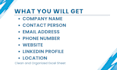 do lead generation and build a contact list