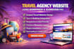 create travel agency website with booking system and tour packages