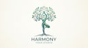 design a calming and elegant yoga logo