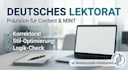 provide german structural editing for academic texts