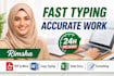 do fast typing and accurate typing work professionally