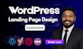 design a responsive custom wordpress landing page