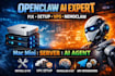 setup install openclaw mac mini bot open claw multi hermes ai agent dashboard