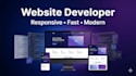 responsive website development with HTML, CSS, javascript