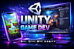 develop a unity 2d or 3d game for mobile and PC