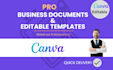 create canva templates for small business stationery