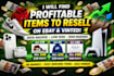 find profitable items to resell on ebay and vinted