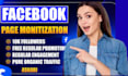 complete facebook page monetization organically