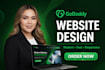 design or redesign godaddy website builder website