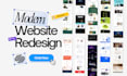 redesign your squarespace website into a modern website