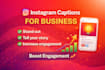 write viral instagram captions for your business