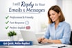 write your messages and emails