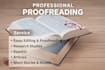 edit and proofread your essay, proofread manuscript document