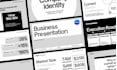 design a professional business pitch deck presentation