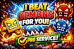 beat geometry dash demons for you