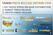 do yahoo press release distribution submit press release crypto press release