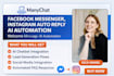manychat facebook messenger,instagram auto reply welcome message ai automation