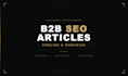 write an SEO optimized b2b article that ranks on google