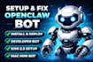 setup fix openclaw open claw developer bot install deploy kimi 2 5 mac mini bot
