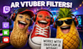 create 3d ar filter burnt peanut for lens studio streaming and snap camera