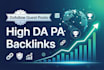 boost SEO with high da pa dofollow guest post backlinks