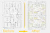 convert sketches into professional autocad 2d drawings
