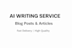 write blog posts and articles using ai