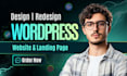 do wordpress website design with elementor and acf redesign wordpress website